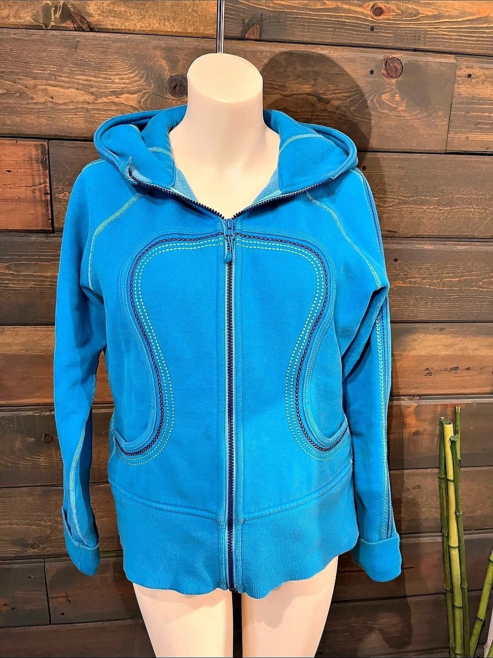 Lululemon Scuba Hoodie Blue Zip-Up vintage Hoodie